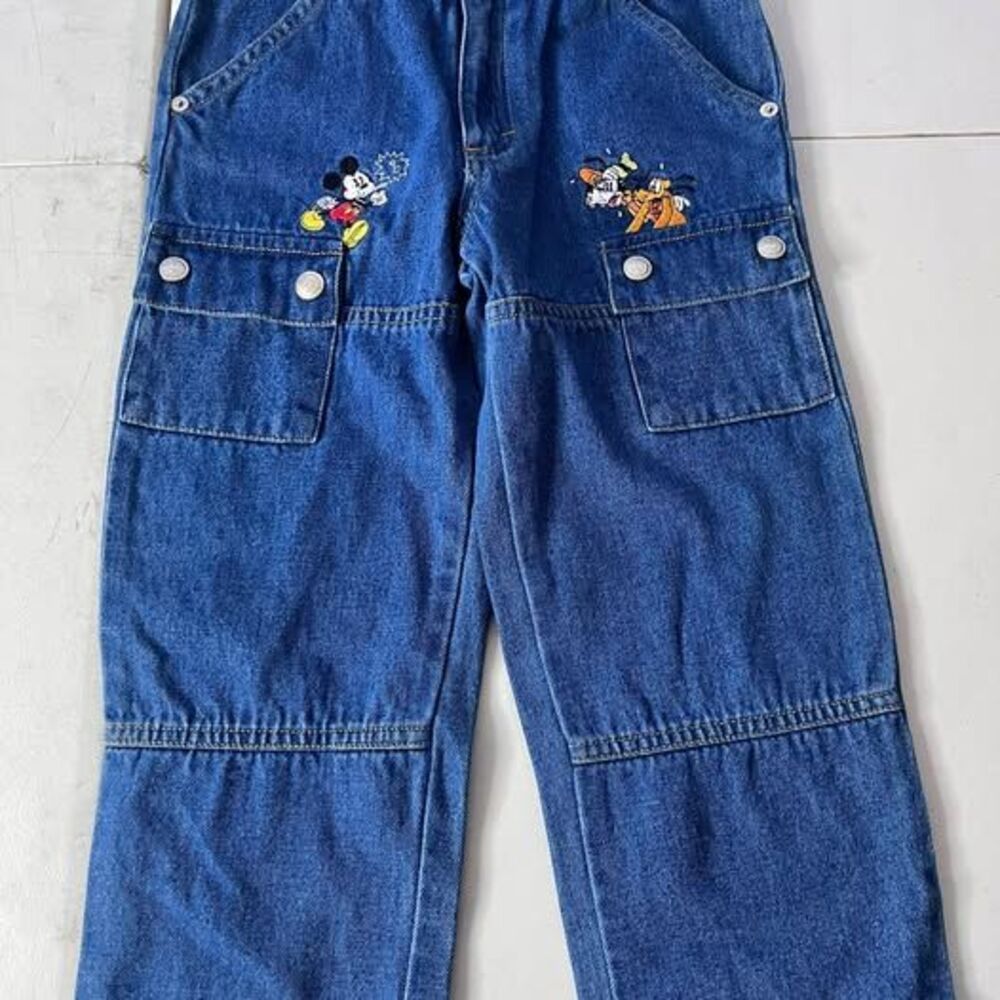 Mickey & Co. Vintage Mickey Mouse & Friends Cargo Jeans 4T